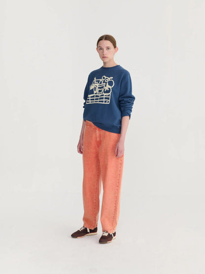 BOBO CHOSES | Relaxed Straight-Leg Jeans in Red