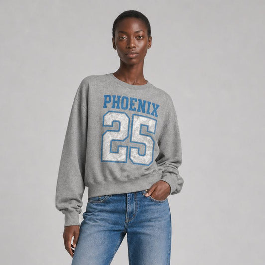 Bowery | PHOENIX Cropped Sweatshirt - Grey Melange