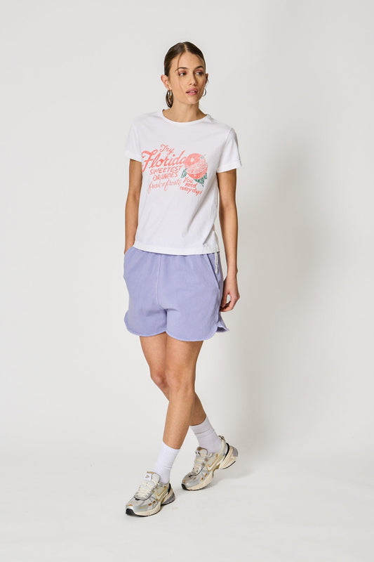 BOWERY | Florida Sweetest Oranges Graphic T-Shirt - Vintage White