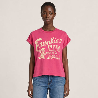BOWERY | Frankie’s Pizzarolled Graphic Tee - Fuchsia Purple