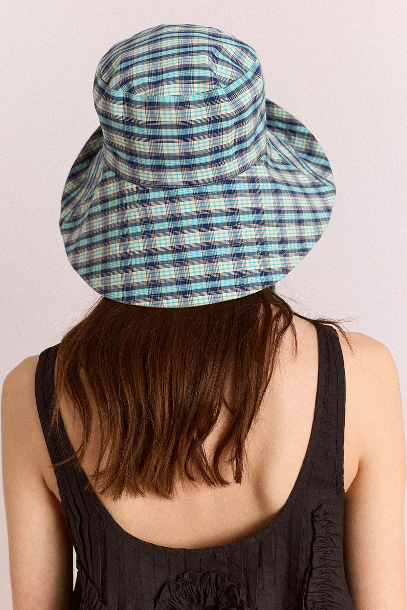 Damson Madder | Check & Stone Sun Hat - Structured Brim