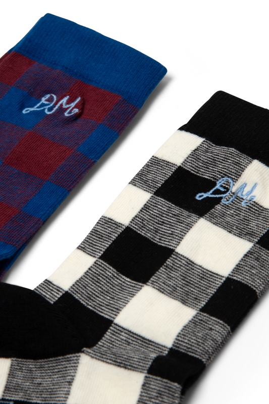Socks 2 Pack Socks Gingham