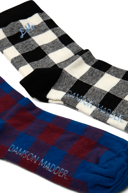 Socks 2 Pack Socks Gingham