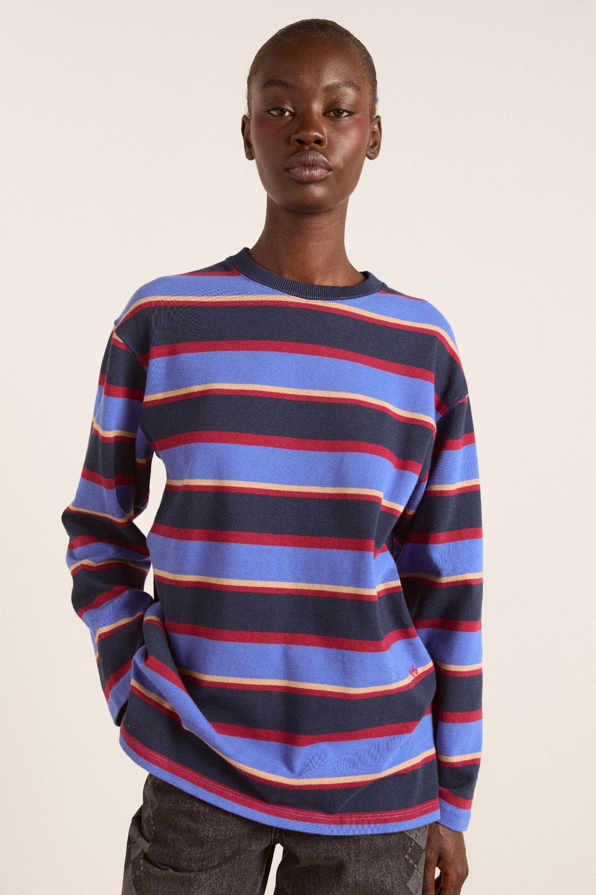 DAMSON MADDER-666 ALI LS TEE-NAVY TAN BURG STRIPE_01.jpg