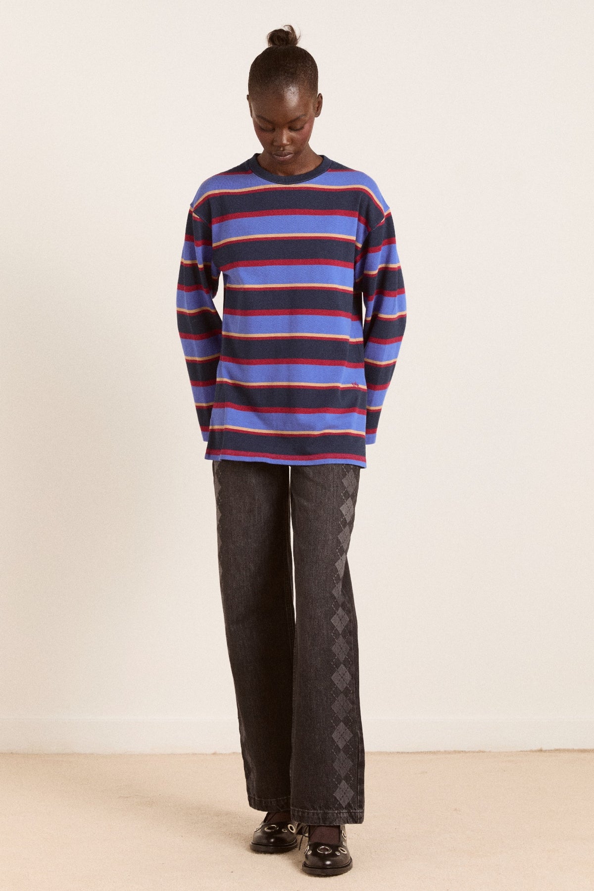 DAMSON MADDER-666 ALI LS TEE-NAVY TAN BURG STRIPE_03.jpg