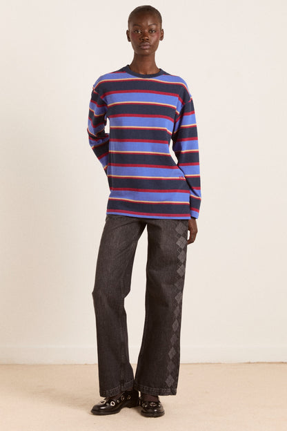 DAMSON MADDER-666 ALI LS TEE-NAVY TAN BURG STRIPE_05.jpg