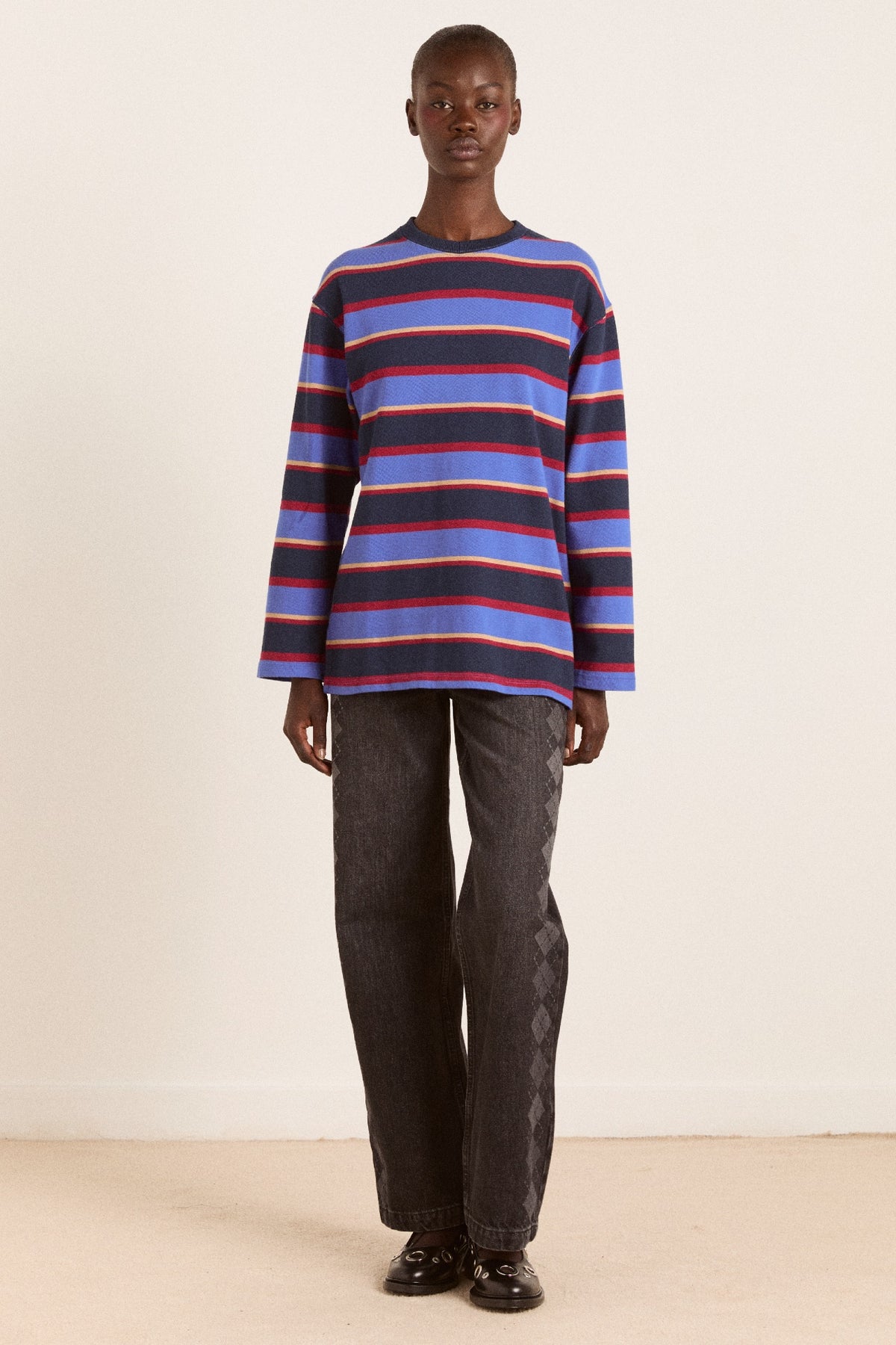 DAMSON MADDER-666 ALI LS TEE-NAVY TAN BURG STRIPE_06.jpg