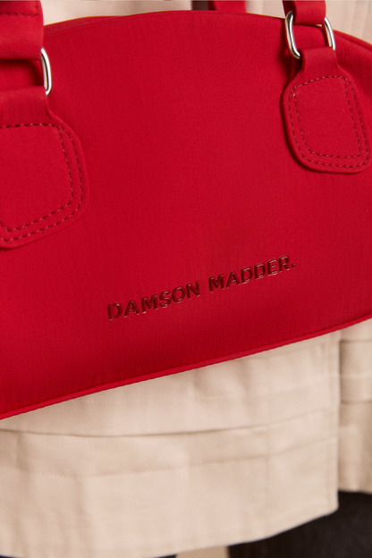 Damson Madder | Berta Bowler Bag - Crescent Red Shoulder Bag