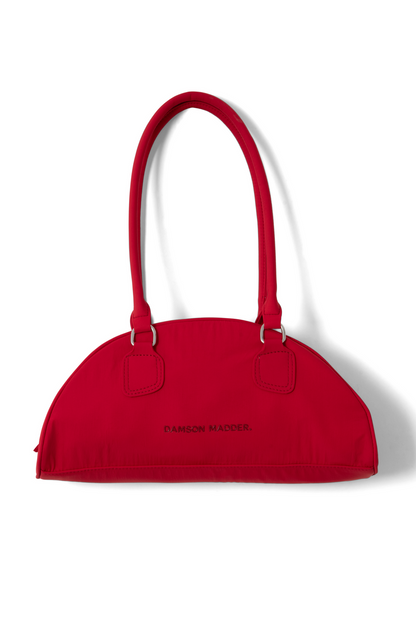 Damson Madder | Berta Bowler Bag - Crescent Red Shoulder Bag
