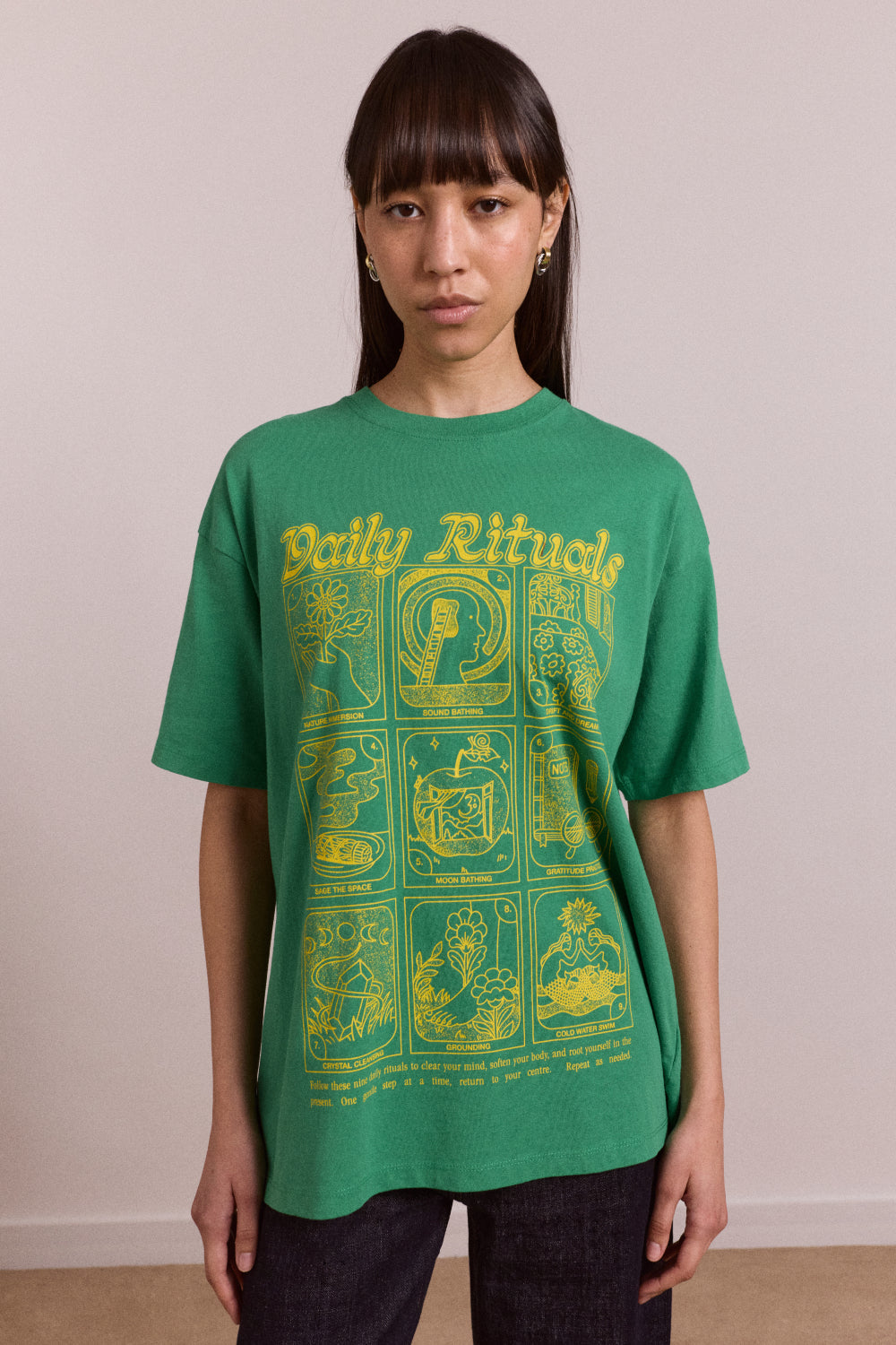 Tshirt Daily Rituals Te Green