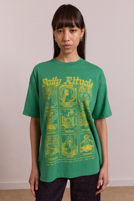 Tshirt Daily Rituals Te Green