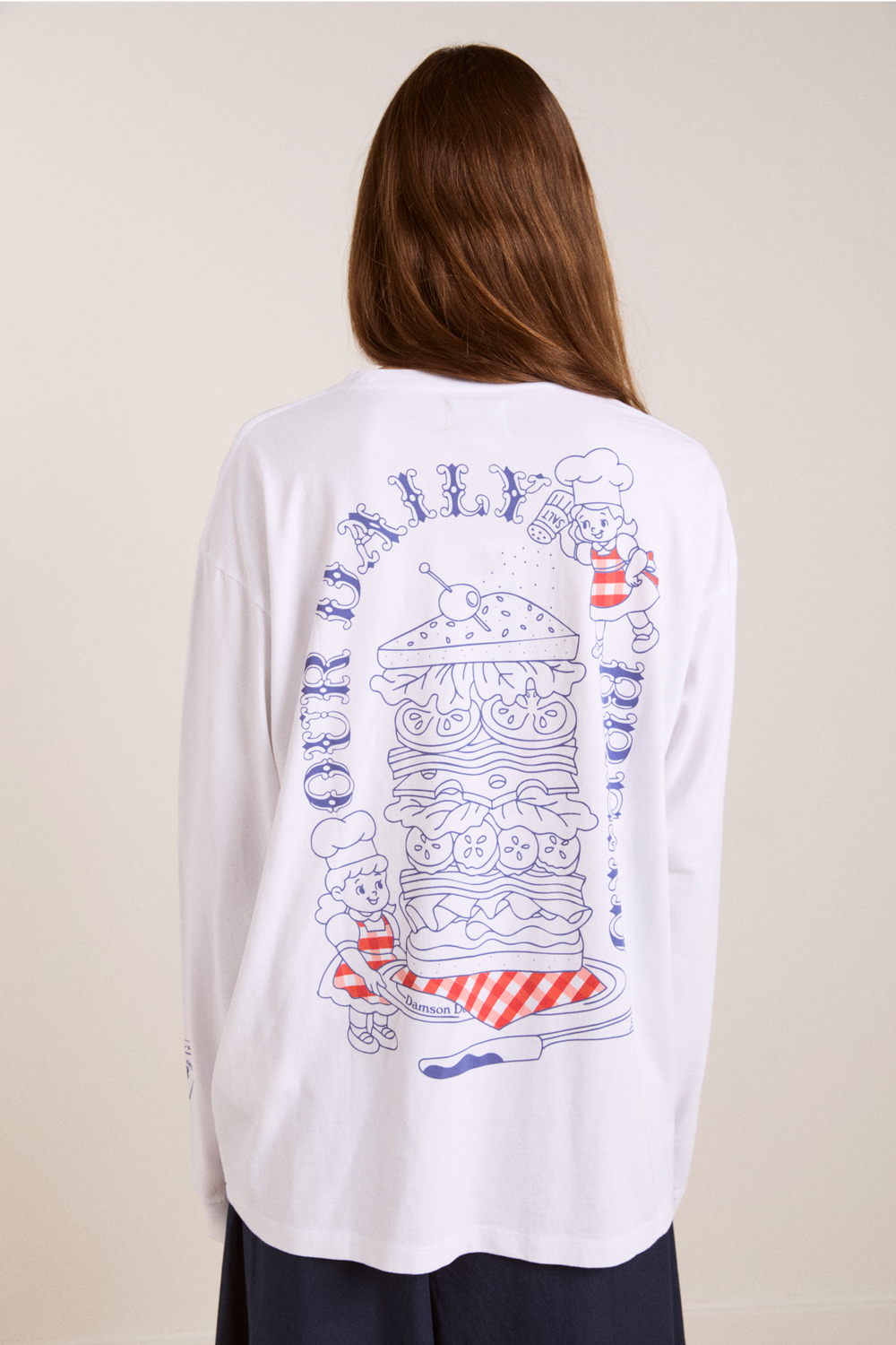 Tshirt Damson Deli Tee Off-White