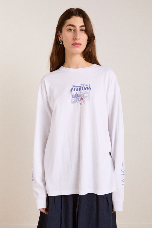 Tshirt Damson Deli Tee Off-White