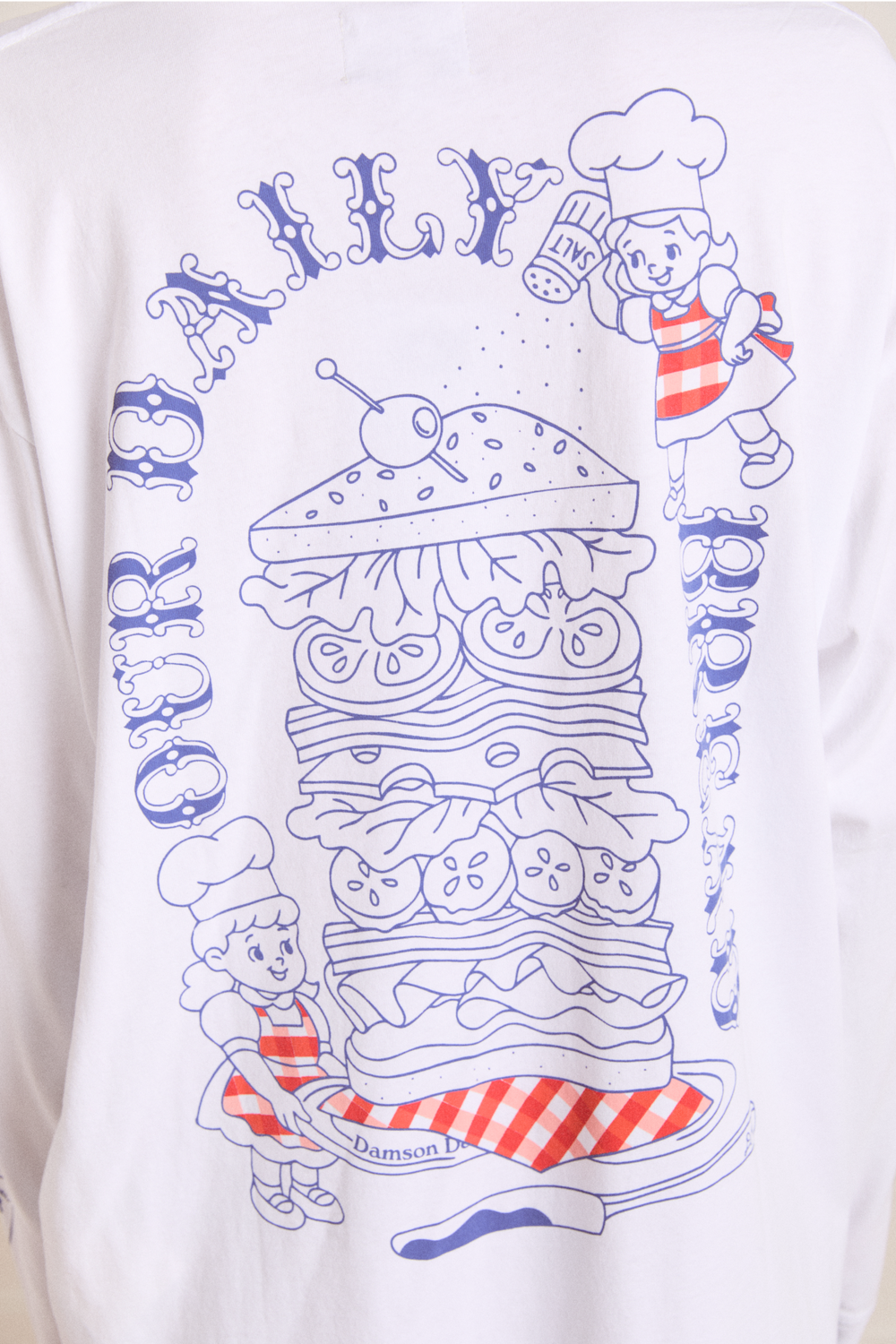 Tshirt Damson Deli Tee Off-White