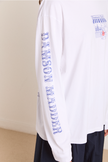 Tshirt Damson Deli Tee Off-White