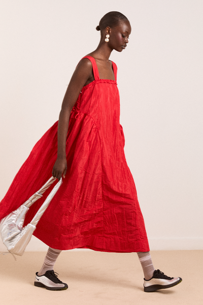 Damson Madder Elina Midi Dress Red
