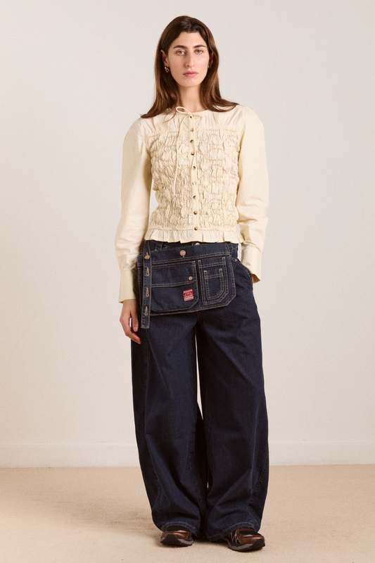 Cardigan Elliana Smock Ca Butter