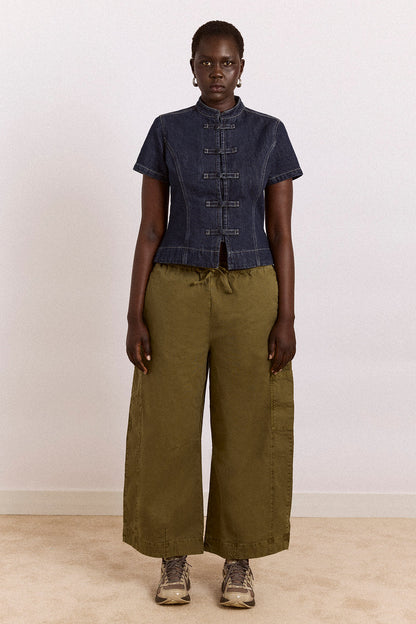 DAMSON MADDER-666 FELIX TWILL TROUSER-OLIVE_01.jpg