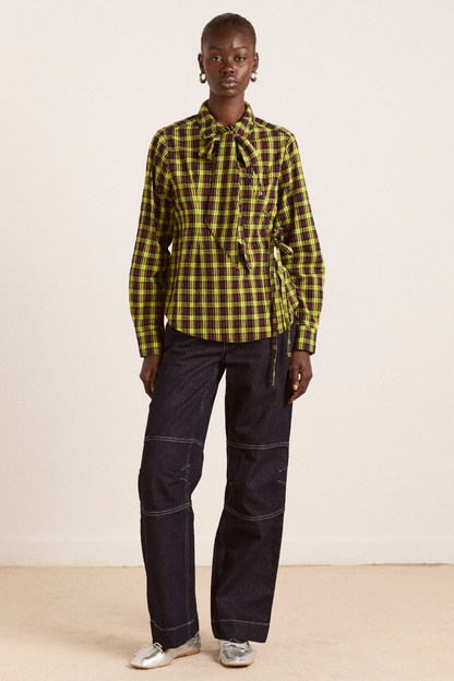 DAMSON MADDER | Fliss Jean in Mist Lavender - Relaxed Straight Leg