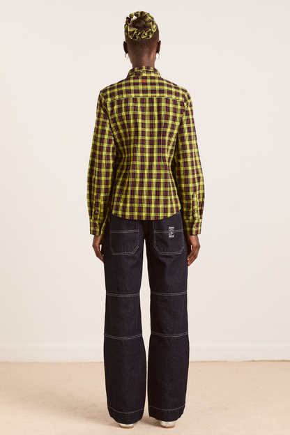 DAMSON MADDER | Fliss Jean in Mist Lavender - Relaxed Straight Leg