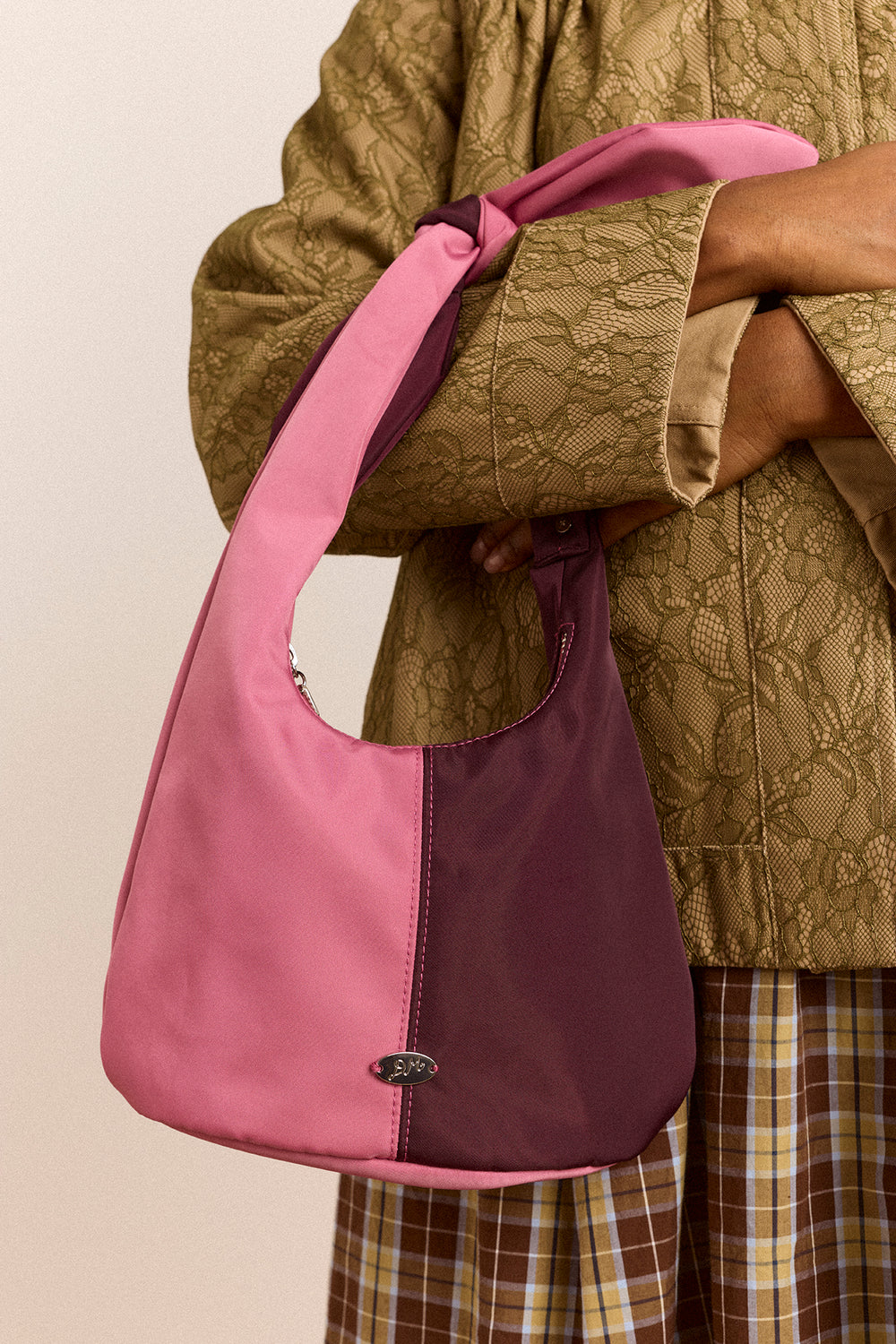 DAMSON MADDER-666 GENE MINI TIE BAG-PINK BURG COLOURBLOCK_01.jpg