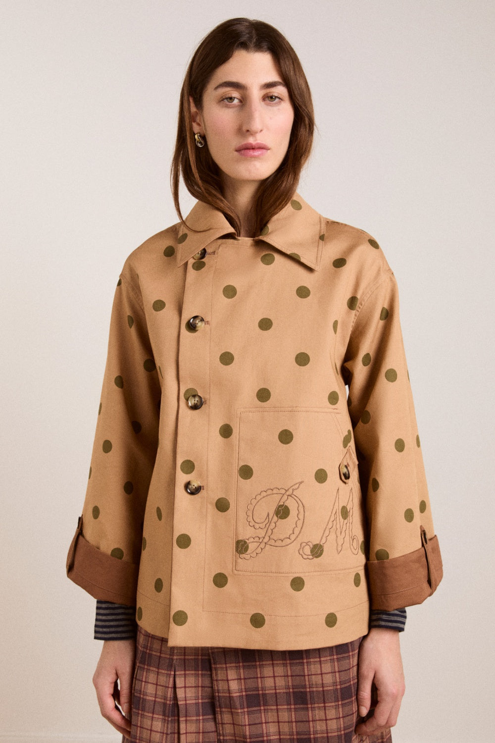 DAMSON MADDER-666 JERRY RE CROP TRENCH-GINGER CHECK_01.jpg