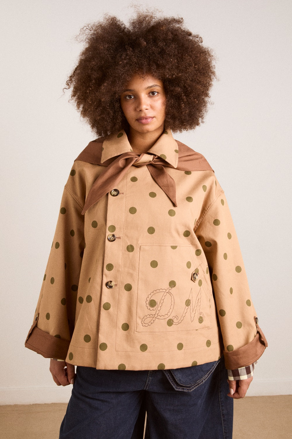 DAMSON MADDER-666 JERRY RE CROP TRENCH-GINGER CHECK_03.jpg