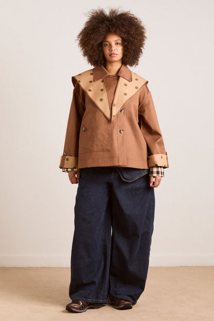 DAMSON MADDER-666 JERRY RE CROP TRENCH-GINGER CHECK_05.jpg