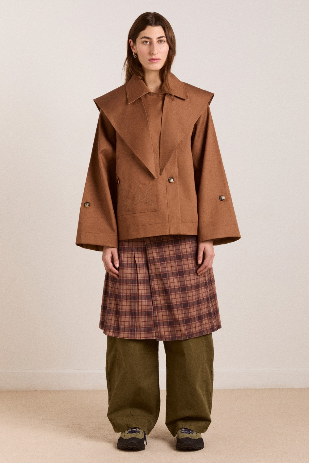 DAMSON MADDER-666 JERRY RE CROP TRENCH-GINGER CHECK_06.jpg