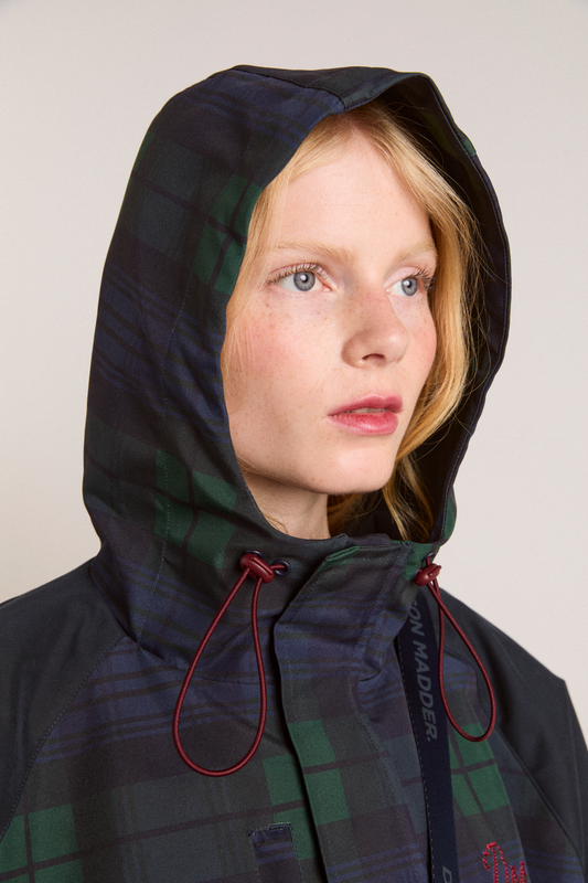Aw25-dm-2135 Liu Raincoat Navy