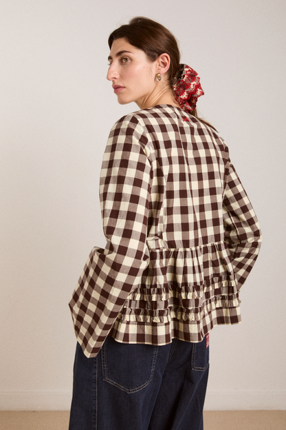 DAMSON MADDER | Madison Blouse in Butter Gingham - Relaxed Cotton