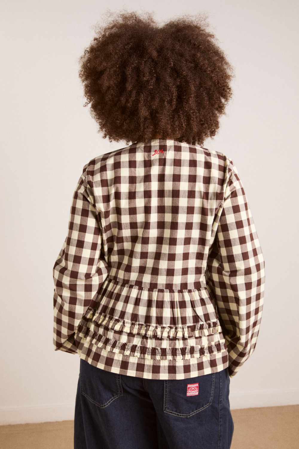 DAMSON MADDER | Madison Blouse in Butter Gingham - Relaxed Cotton