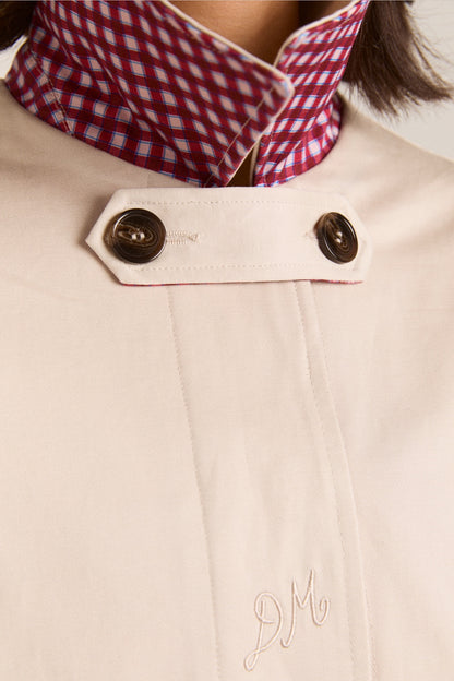 DAMSON MADDER-666 MERCEDES BOW TRENCH-RED ECRU_09
