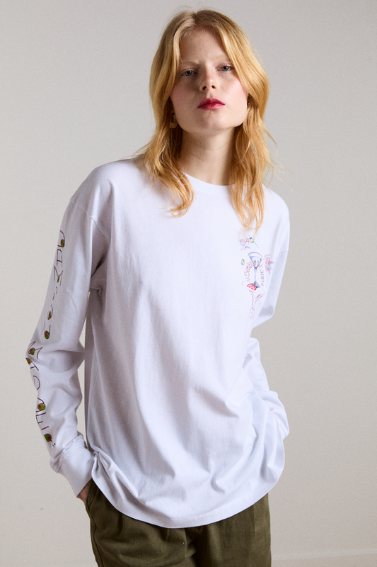 Aw25-dm-2192 Olive Hotel Ls T White