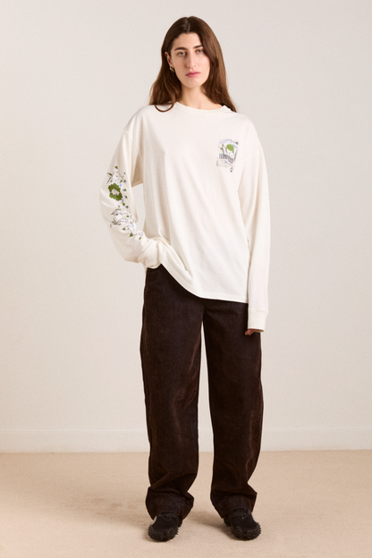 DAMSON MADDER | Plant Patch Pals Oversized T-Shirt - Off-White