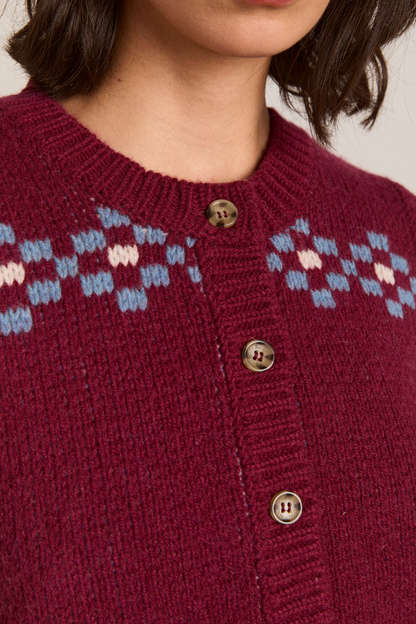 DAMSON MADDER | Sofie Wool Vest - Girls Intarsia Back