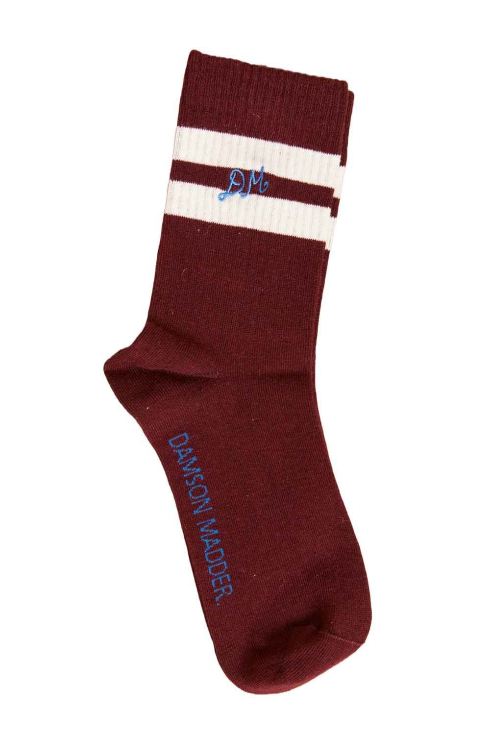 Dm London Unisex Socks Organic Cotton Blend - Dark Burgundy
