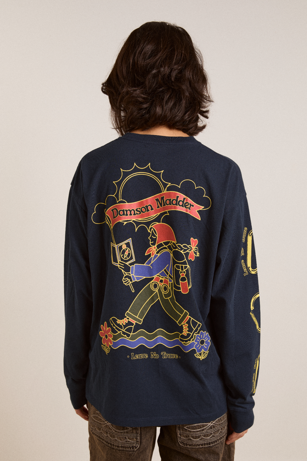 DAMSON MADDER | The Rambler Tee - Oversized Navy Graphic Tee