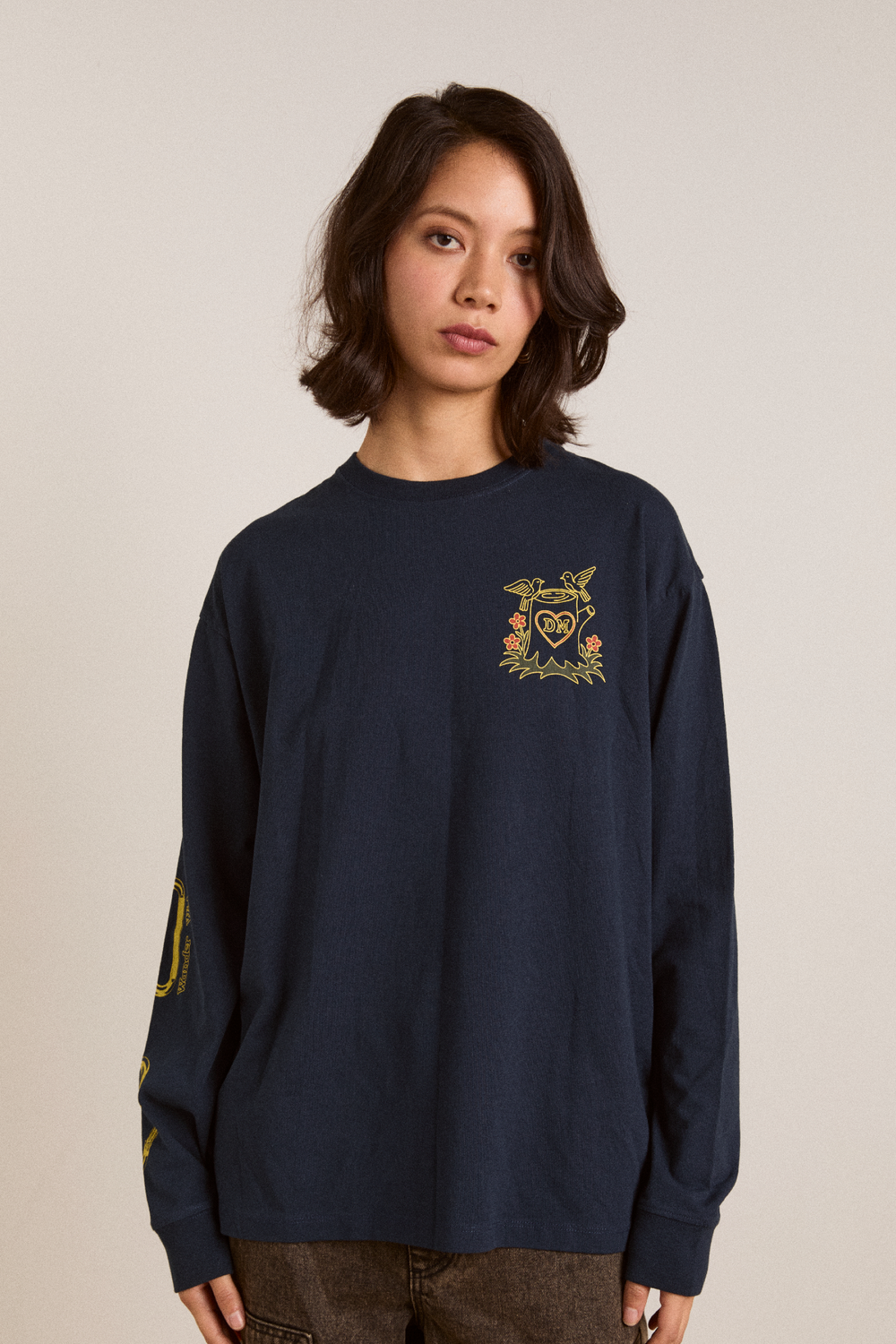 DAMSON MADDER | The Rambler Tee - Oversized Navy Graphic Tee