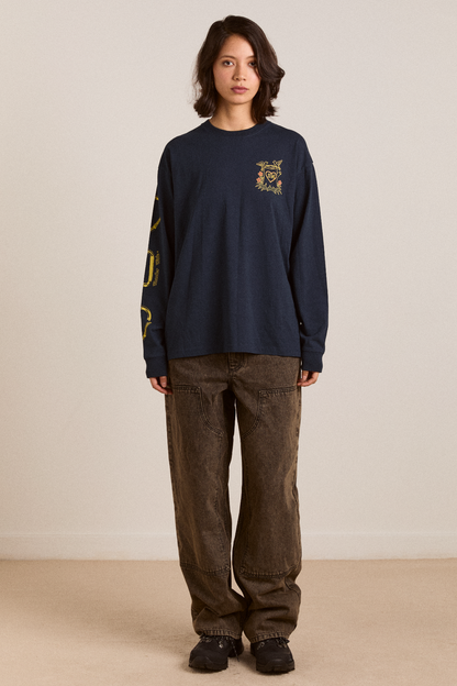 DAMSON MADDER | The Rambler Tee - Oversized Navy Graphic Tee