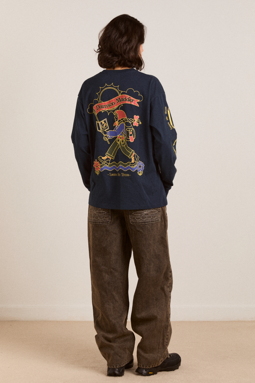 DAMSON MADDER | The Rambler Tee - Oversized Navy Graphic Tee