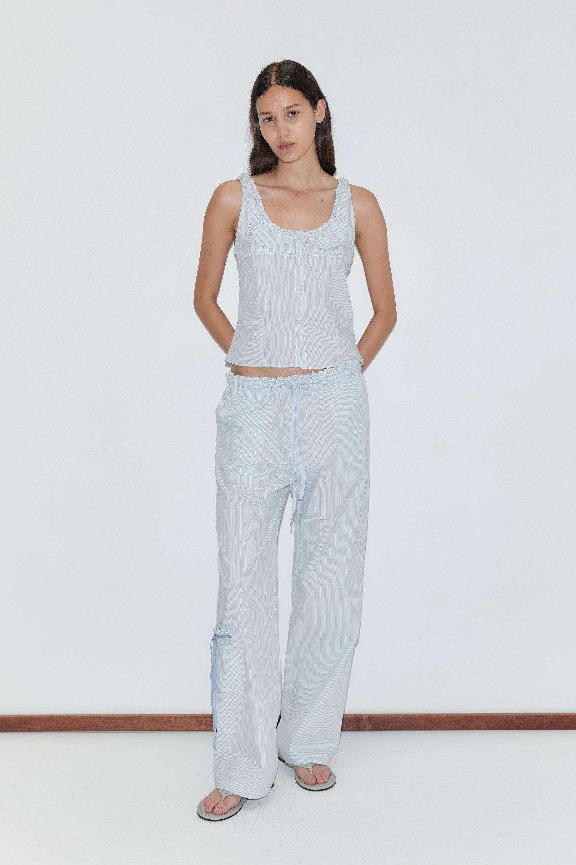 DEIJI STUDIOS-726 FRILLS TOP-MIST STRIPE_02.jpg