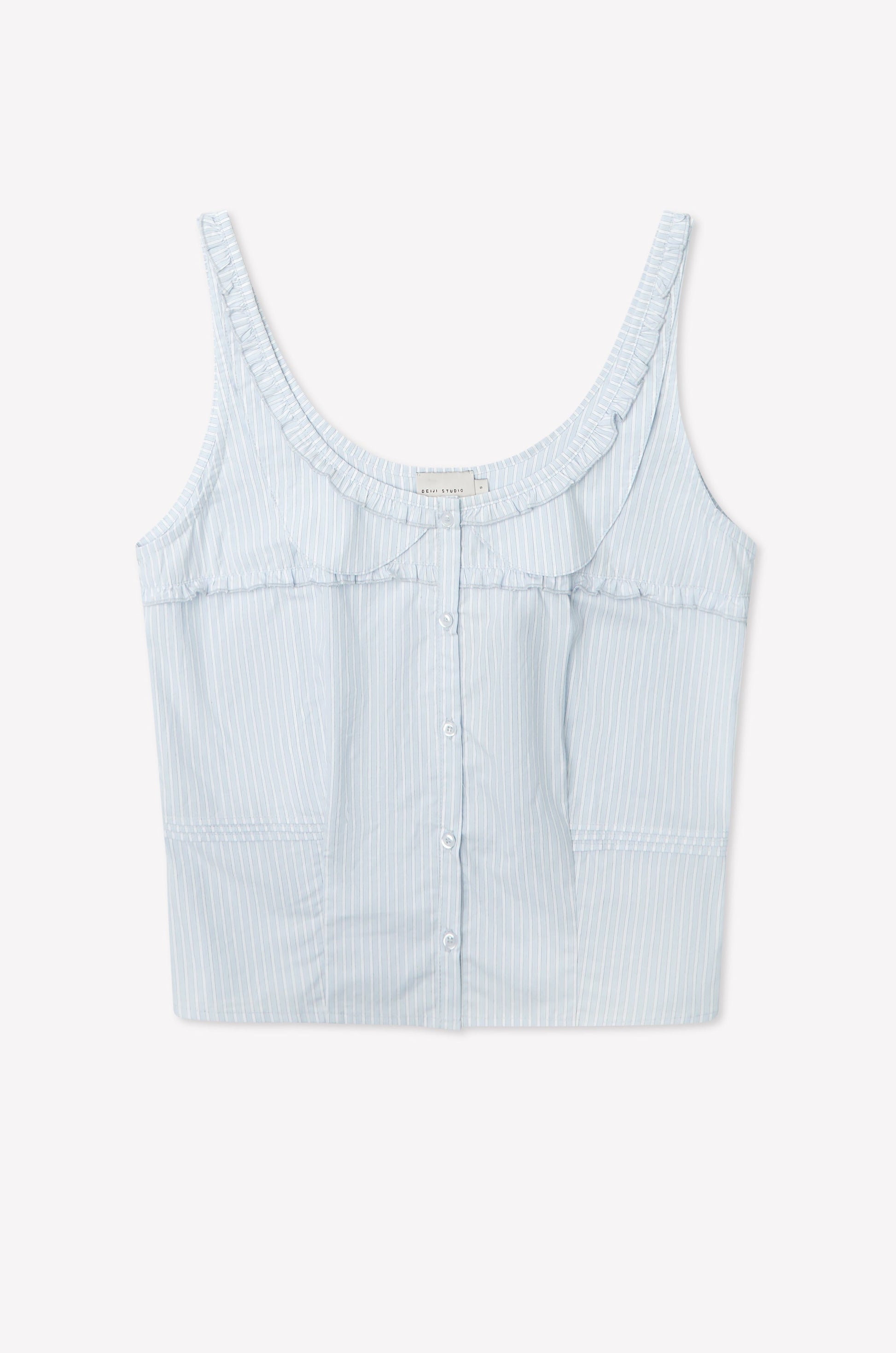 DEIJI STUDIOS-726 FRILLS TOP-MIST STRIPE_06.jpg