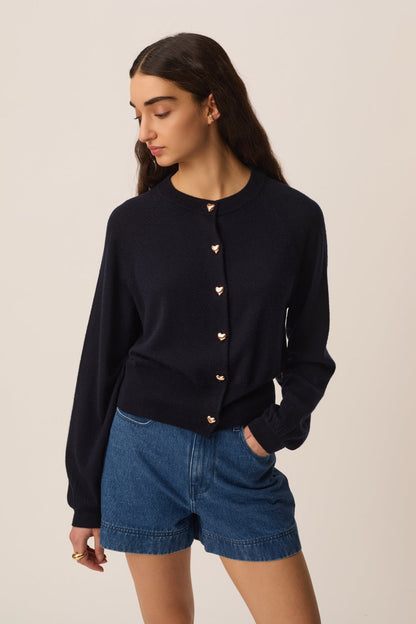 Cardigan Arbalette Marine