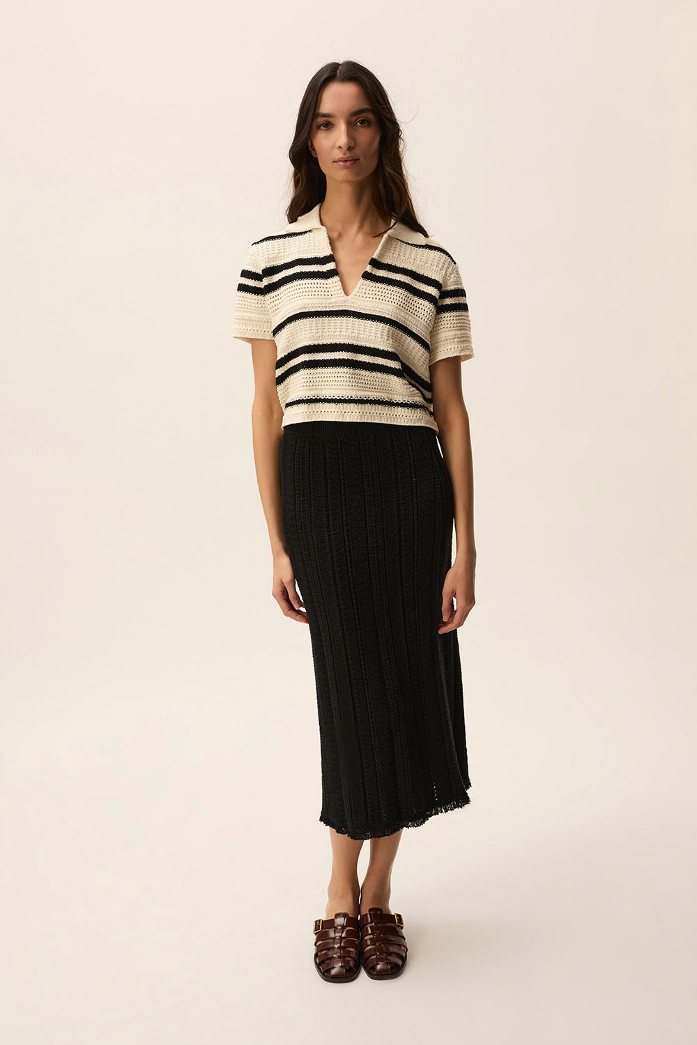 Pullover Demb Dembo Creme-noir