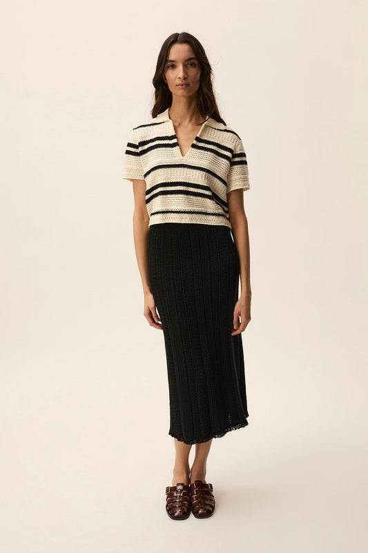Pullover Demb Dembo Creme-noir