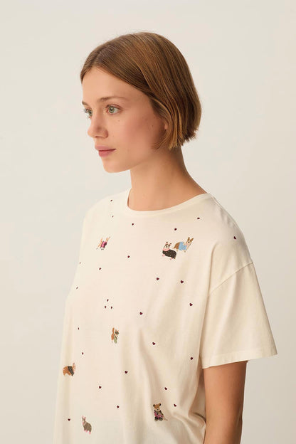 Tshirt Fanelie Tee Ecru