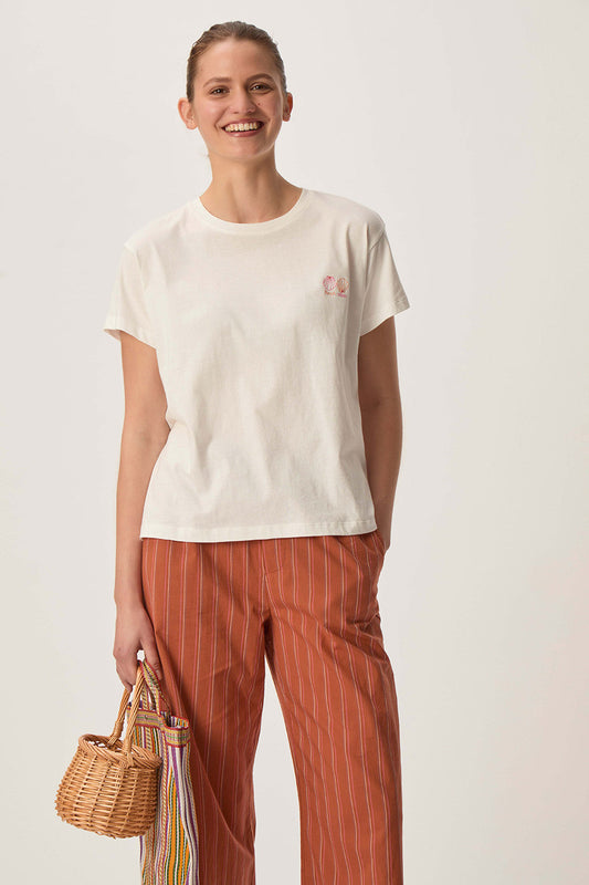 Tshirt Gazo Ecru