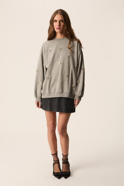 Sweatshirt Jo Joya Gris-Chine