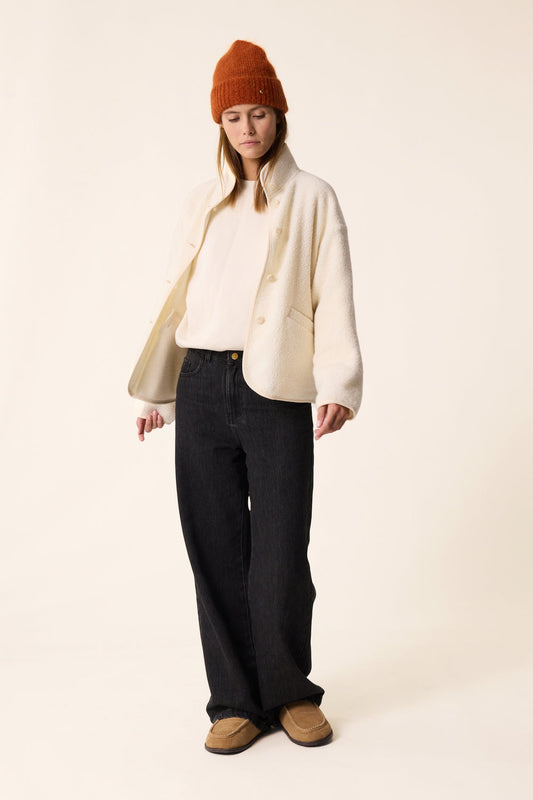 Des Petits Hauts | Zlavina Jacket - Cream Bouclé Knit